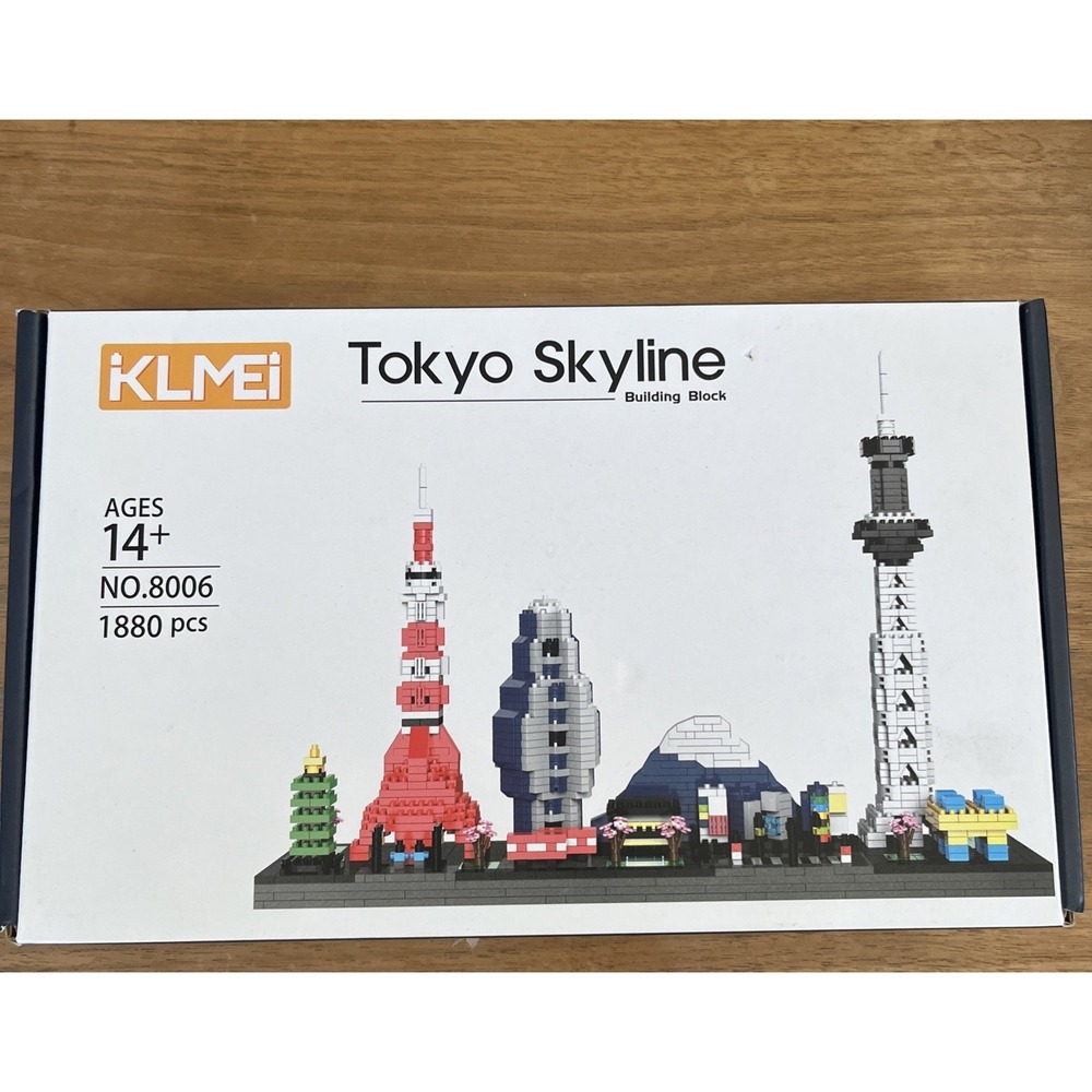 KLMEi Tokyo City Skyline Building Blocks - New in box 1800 pieces, Travel Memory